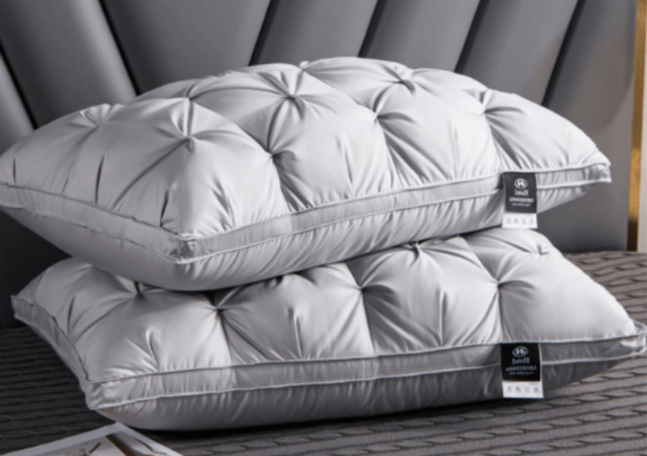 Premium Down Pillow for Deep Sleep – Neck Support, Breathable, Hypoallergenic for Side and Back Sleepers