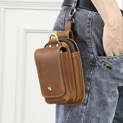 Premium Leather Waist Pack for Men with Adjustable Strap | Stylish & Durable Bumbag for Organized Essentials