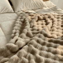 Cozy Haven | Manta de piel sintética ultrasuave con forro doble | Cobija para todas las estaciones para relajarse