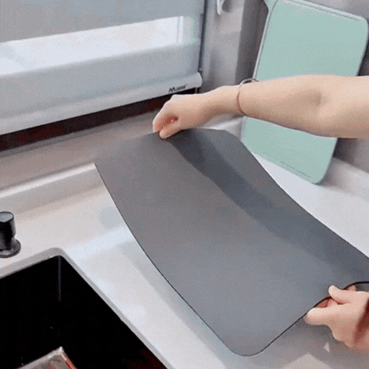 Quinn Dish Drying Mat - Highly Absorbent Diatomite, Quick Drying