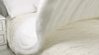 Fiora Blanket Throw - Faux Fur, Reversible Softness