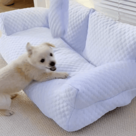Sofá para perros con tela refrescante para el verano, cama refrigerante lavable para perros pequeños y grandes
