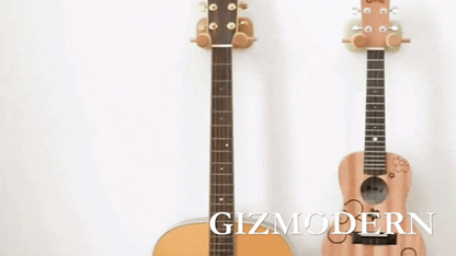 Soporte de pared versátil para guitarra con ganchos ajustables para un almacenamiento seguro