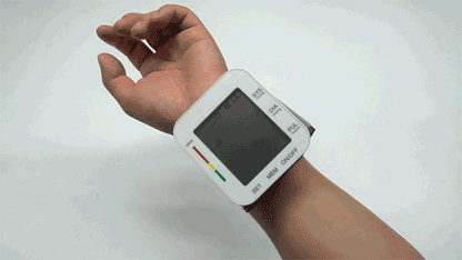 HealthGuard | Monitor digital de presión arterial de muñeca con anuncio de voz | Memoria para dos usuarios para un seguimiento sencillo