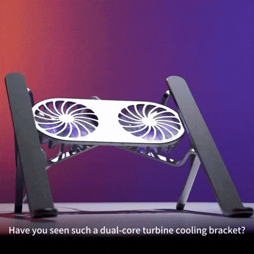 ProLift | Soporte ajustable para portátil de escritorio con ventiladores de refrigeración duales | Elevador ergonómico para mayor comodidad y rendimiento