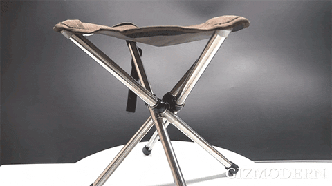Versatile Camping Stool | Collapsible Portable Stool with Durable Steel Frame | Lightweight Design for Outdoor Comfort