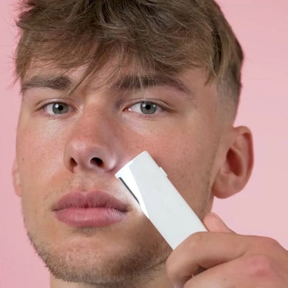 Sonic Facial Exfoliator with LED Light & 3 Speed Settings for Smooth Skin & Peach Fuzz Removal at Home