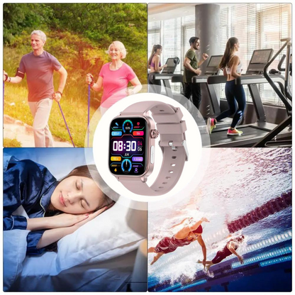 Health Monitoring Smartwatch with Emergency Alert & Automatic Fall Detection for Seniors & Adults