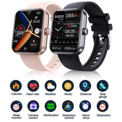 Monitor de bienestar | Reloj de seguimiento de salud avanzado con funciones multifuncionales | Diseño elegante para el control diario de la salud