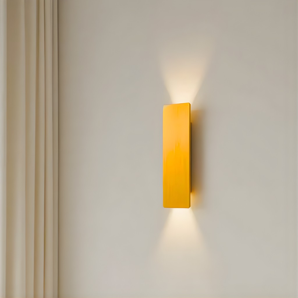 Outdoor LED Sconce in Gold Aluminum for Patio Entrance Garden Porch | Weather-Resistant Modern Fixture