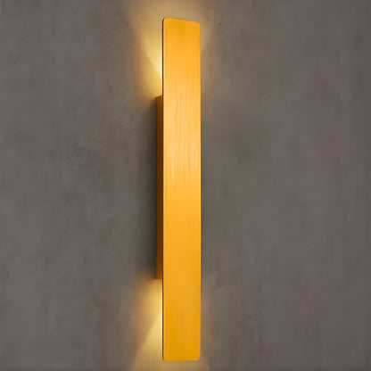 Outdoor LED Sconce in Gold Aluminum for Patio Entrance Garden Porch | Weather-Resistant Modern Fixture