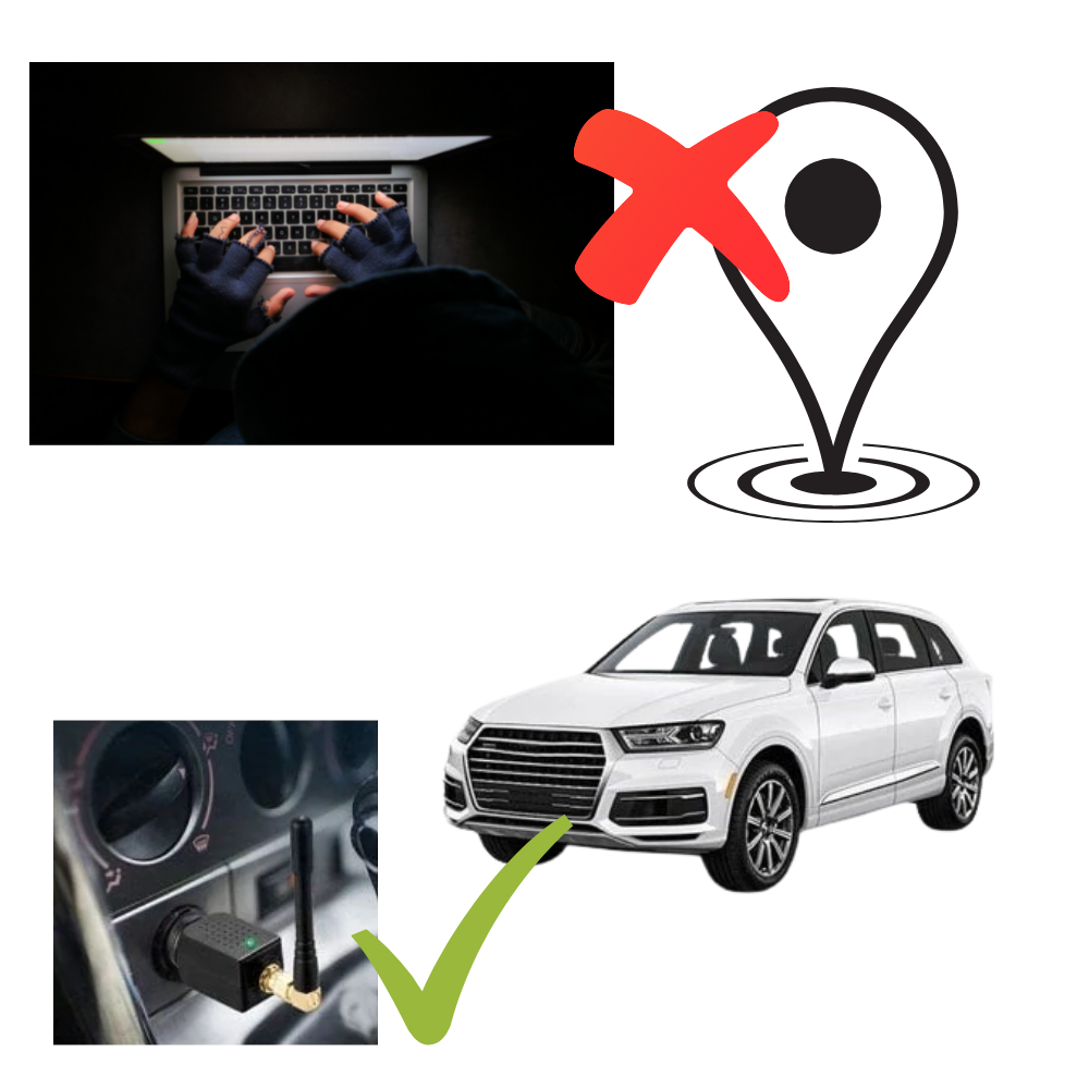 Vehicle GPS Signal Jammer Portable Privacy Device with Cigarette Lighter Adapter for Cars Trucks SUVs Anti-Tracking Protection Tool
