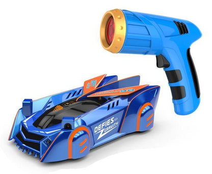 Coche RC que trepa por las paredes con control remoto láser: coche de acrobacias antigravedad para superficies lisas, luces LED, giros de 360°, para mayores de 3 años
