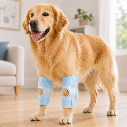 Ortekor Dog Knee Support Brace for Front & Rear Legs - Adjustable Joint Support Sleeve for Senior Dogs, Active Dogs & Everyday Mobility Assistance
