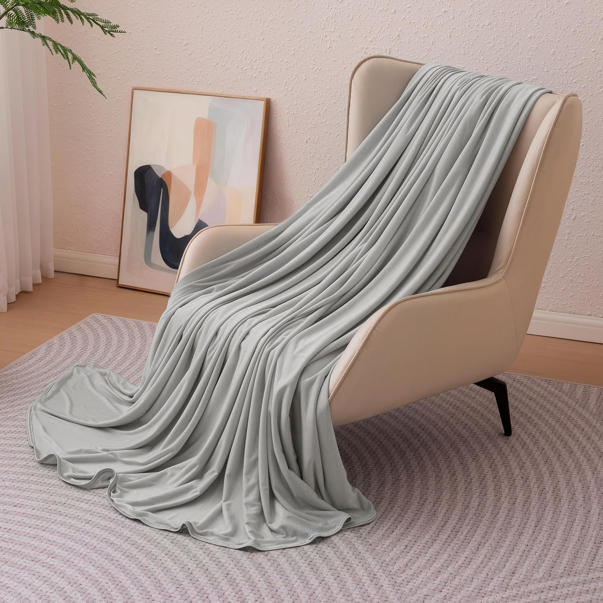 Comodidad refrescante | Manta ligera reversible para personas calurosas | Manta fina y suave para cama y sofá