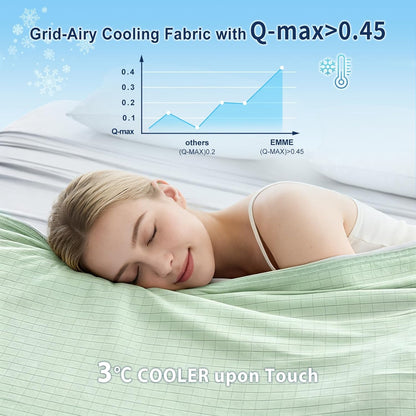 Chill Comfort | Manta refrescante transpirable con diseño de doble cara | Manta ligera para personas calurosas y sudores nocturnos