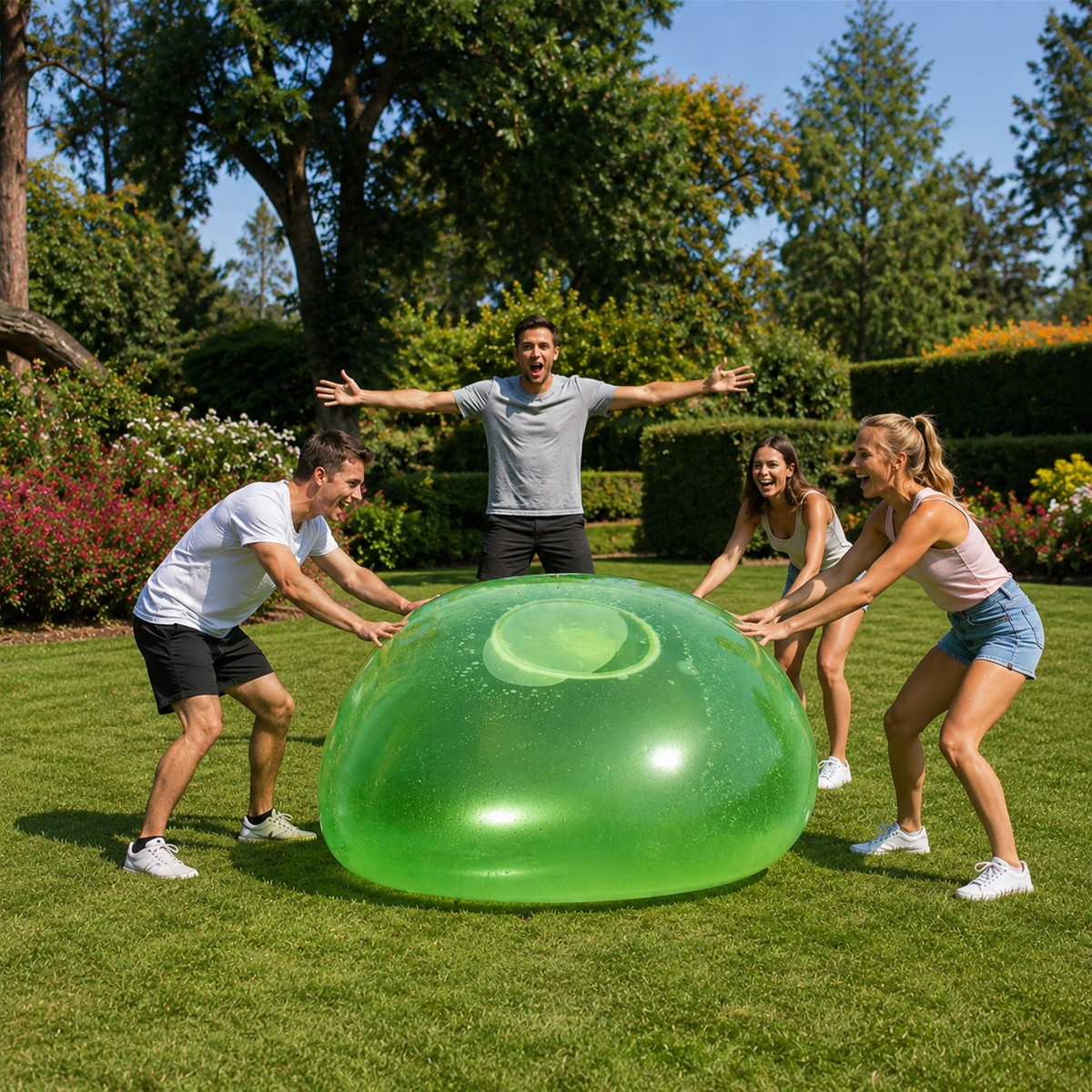 Bubble Fun | Inflatable Bubble Ball with Durable Design | Perfect for Family Outdoor Play