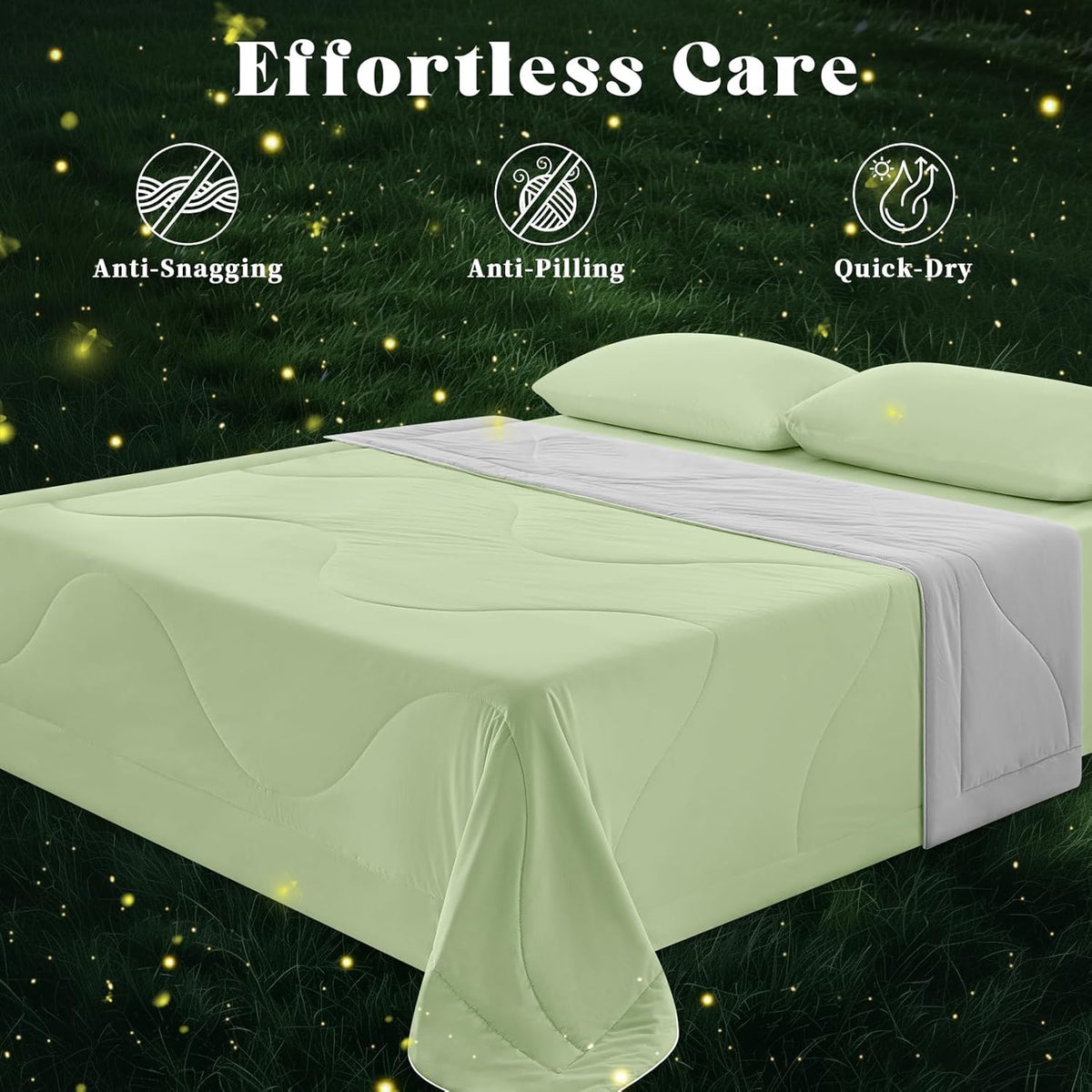 Cooling Comforter | Double-Sided Cooling Blanket for Hot Sleepers | Breathable Ice Fabric for Ultimate Comfort