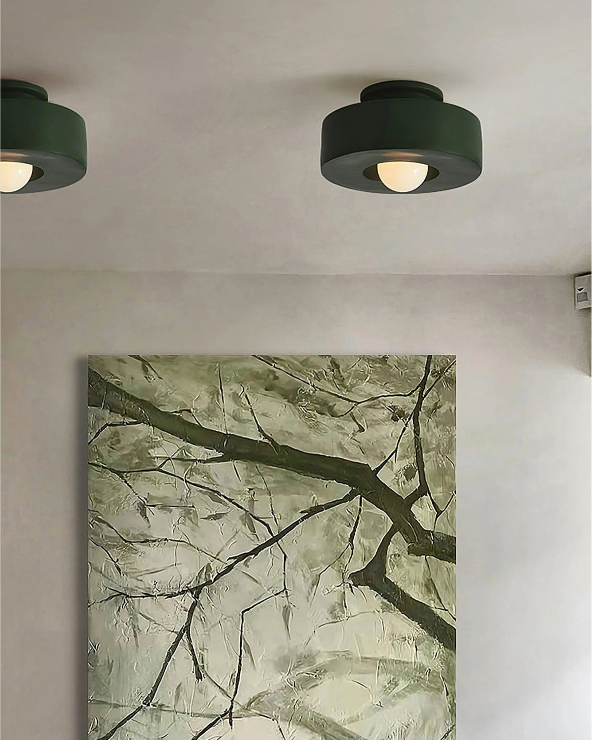 12-Inch Flush Mount LED Ceiling Light Fixture Resin Disc Contemporary Round Panel for Bedroom Hallway Living Room 3000K Warm Glow