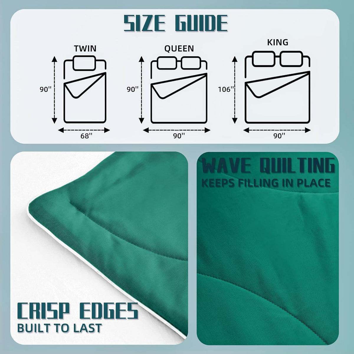 Cooling Comforter Set | Lightweight Cooling Blanket with Cooling Pillowcases | Moisture-Wicking Fabric for Hot Sleepers