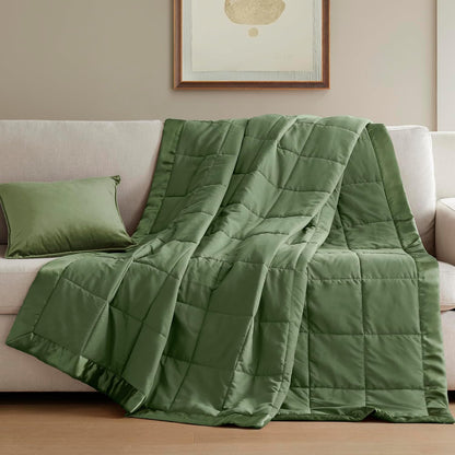 Colección Windom | Manta de plumón alternativo con tratamiento que absorbe la humedad | Cubrecama ligero y suave para todas las estaciones, ribete de satén