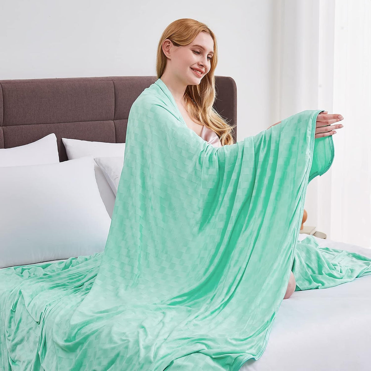 ChillEase | Manta refrescante con tecnología Arc-Chill para quienes pasan calor al dormir | Suave y transpirable para un confort durante todo el año