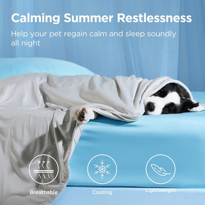 Cozy Paws | Manta refrescante para perros grandes con relleno de núcleo de aire transpirable | Alfombrilla ligera y lavable para perros para mayor comodidad en verano