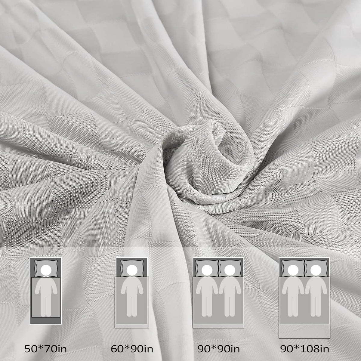 ChillEase | Manta refrescante con tecnología Arc-Chill para quienes pasan calor al dormir | Suave y transpirable para un confort durante todo el año