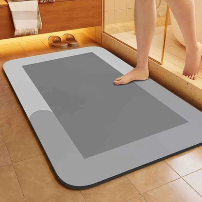 Quick-Dry Non-Slip Bath Mat with Moisture-Wicking Core for Bathroom, Shower & Toilet
