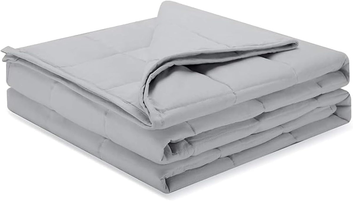 Comodidad Acogedora | Manta con peso para adultos con tela refrescante | Diseño transpirable para todas las estaciones para una relajación total