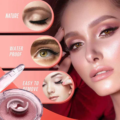 Self-Adhesive False Eyelashes No Glue Heat-Activated Reusable Lash Strips Natural Volume Long Styles Easy Apply 3-Second Hold Washable