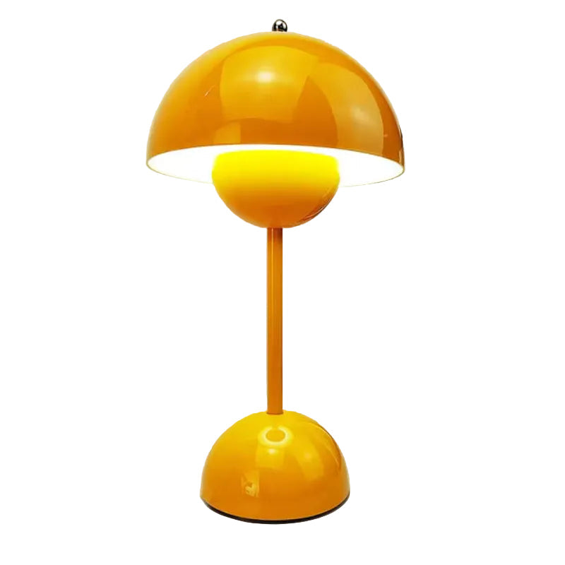 Rechargeable Cordless Table Lamp with Touch Dimmer – 3 Brightness Levels, Warm LED Light, Retro Flower Design for Bedside, Living Room &