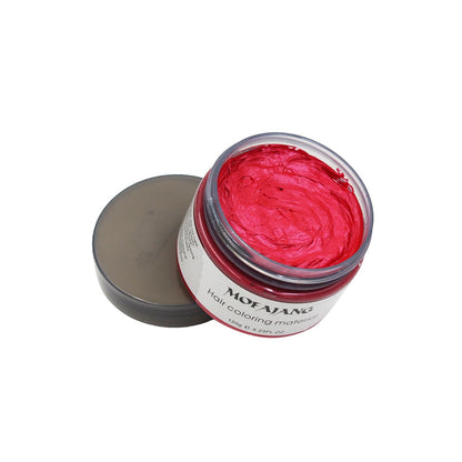 Temporary Styling Wax for Vibrant Wash-Out Color Transformation Unisex Men Women Party Events Festival Cosplay Costume Natural Plant-Based F