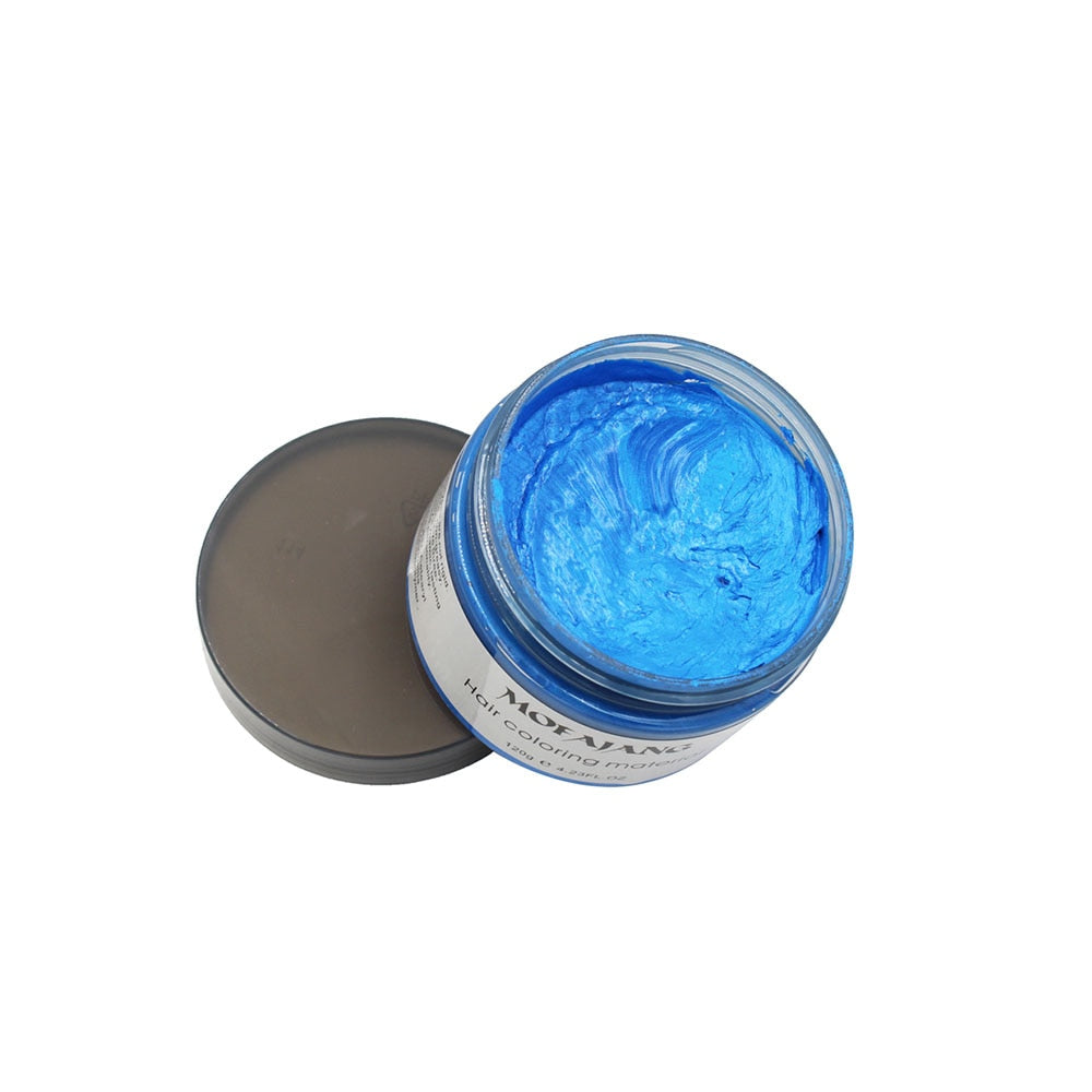 Temporary Styling Wax for Vibrant Wash-Out Color Transformation Unisex Men Women Party Events Festival Cosplay Costume Natural Plant-Based F