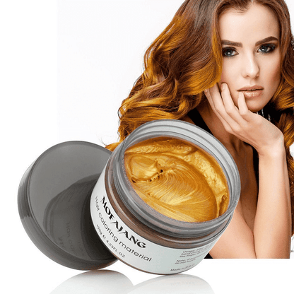 Temporary Hair Color Styling Wax - Washable Hair Dye for Bold Looks - 4.2 oz Jar