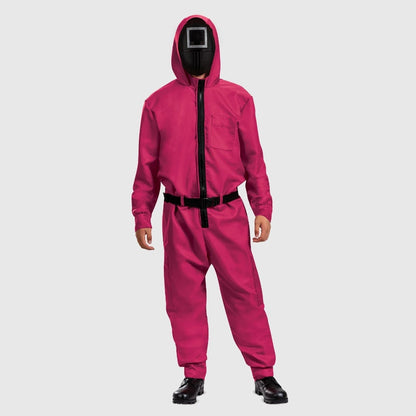 Colección de disfraces festivos | Disfraz de mono para Halloween con máscara y cinturón | Conjunto completo para fiestas temáticas
