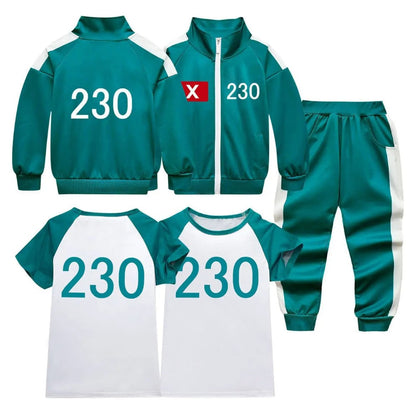 Diversión festiva | Conjunto de disfraz de chándal para niños con chaqueta y pantalones | Perfecto para celebraciones de Halloween
