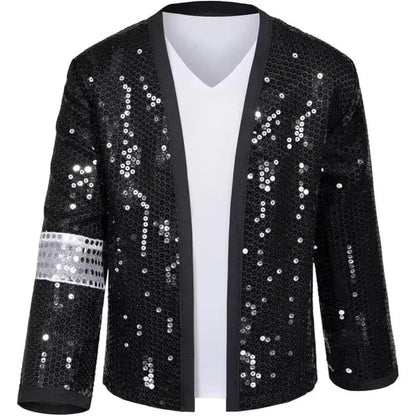 Conjunto de disfraz de lentejuelas brillantes para actuaciones con ajuste cómodo | Atuendo versátil para Halloween y fiestas temáticas