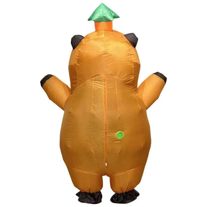 Inflatable Animal Costume | Funny Design with Leaf Hat | One Size Fits All for Maximum Fun