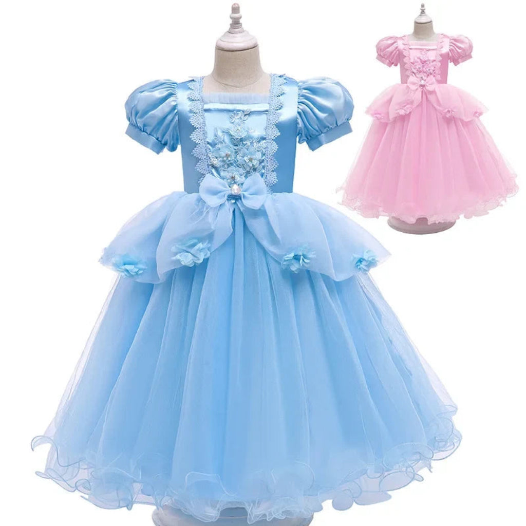 Disfraz de princesa encantadora | Vestido de gala para niña con falda amplia | Perfecto para Halloween y fiestas temáticas