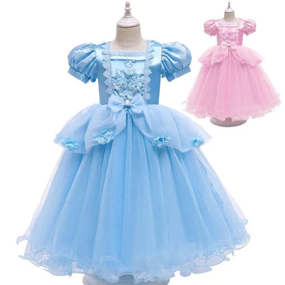 Disfraz de princesa encantadora | Vestido de gala para niña con falda amplia | Perfecto para Halloween y fiestas temáticas