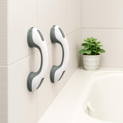 Suction Cup Safety Handle for Shower Bathtub Toilet | Non-Slip Bathroom Grab Bar No Drilling | Support Rail for Seniors Elderly