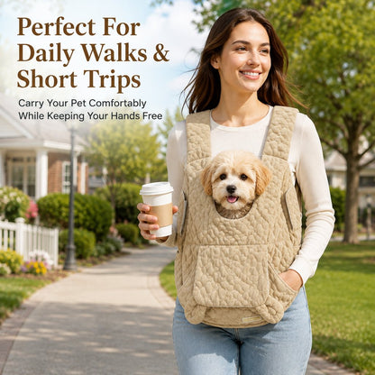 Ortekor Hands-Free Front Pet Carrier Backpack for Small Dogs & Cats - Comfortable Carrying for Walks & Travel