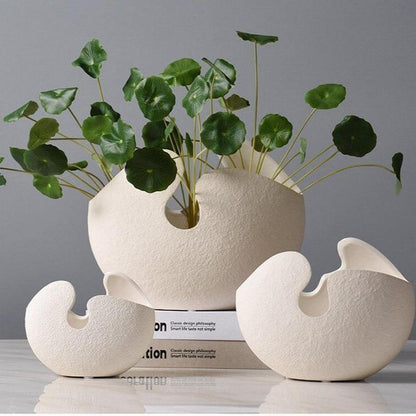 Artisan Broken Egg Vases