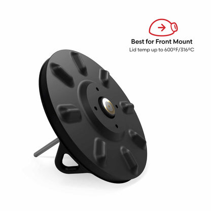 Versatile Grill Mount | Magnetic Temperature Gauge Holder with Heat Shield | Accurate Cooking Control for Perfect Grilling