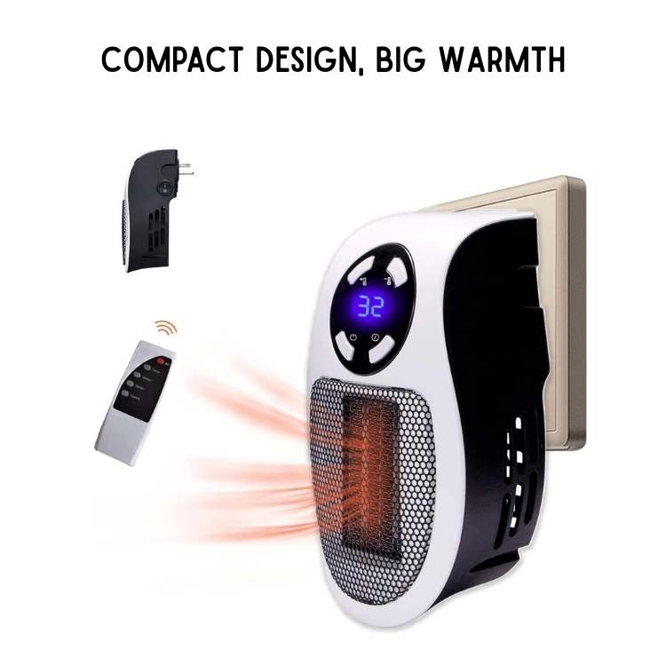 Ceramic Tower Heater White 345 sq ft Adjustable Temp Remote Timer Portable Indoor Warming Fan for Bedroom Bathroom Office Living Room