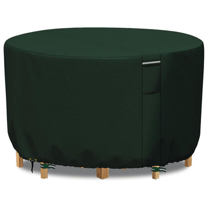 Weatherproof Circular Patio Table Cover with Ventilation – 600D Oxford Fabric, Adjustable Drawstring, UV-Resistant Protection for Round