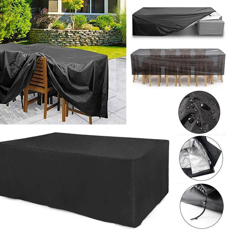 All-Weather Patio Furniture Cover with Tie-Down Straps & Storage Bag for Tables, Sofas, Sectionals, Dining Sets