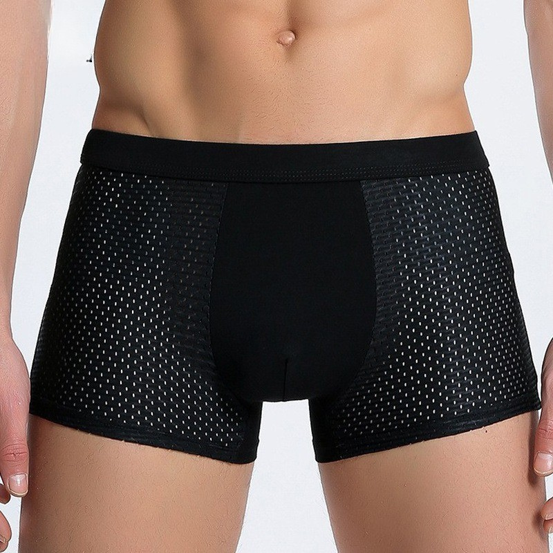 Men's Bamboo Boxer Briefs 4-Pack – Breathable, Stretch-Fit Underwear for All-Day Comfort