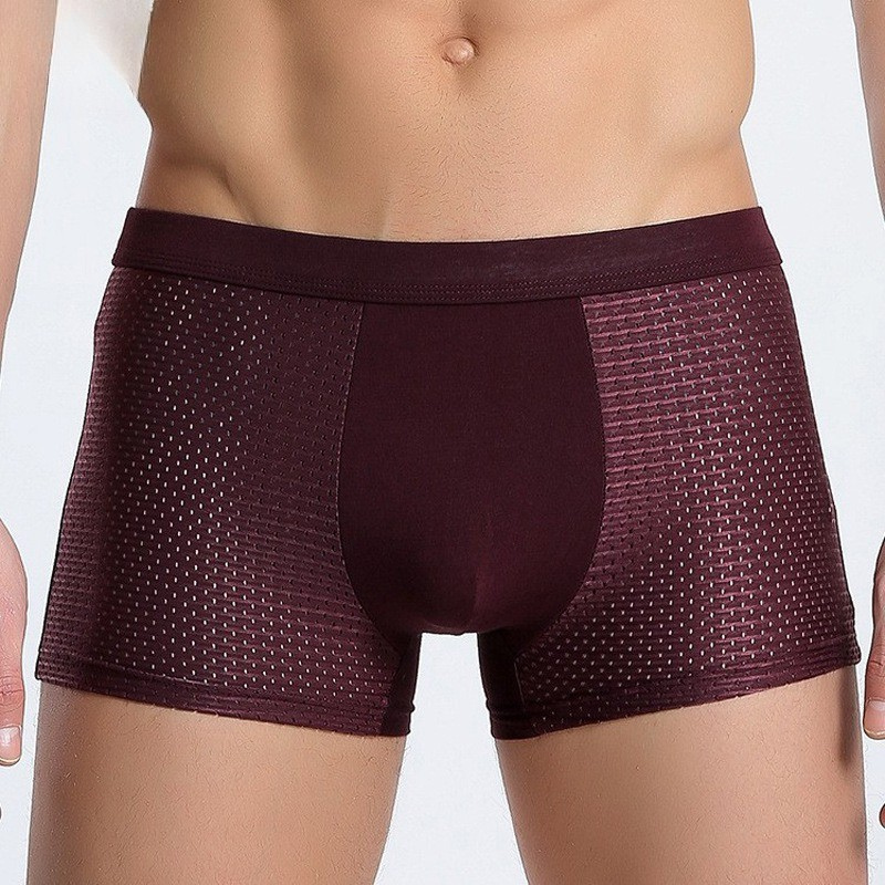Men's Bamboo Boxer Briefs 4-Pack – Breathable, Stretch-Fit Underwear for All-Day Comfort